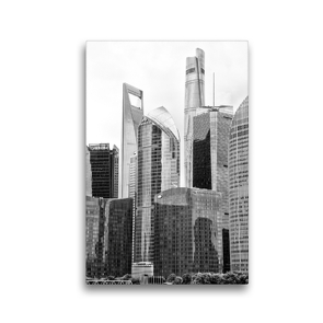Premium Textil-Leinwand 30 x 45 cm Hoch-Format World Financial Center | Wandbild, HD-Bild auf Keilrahmen, Fertigbild auf hochwertigem Vlies, Leinwanddruck von Nina Schwarze