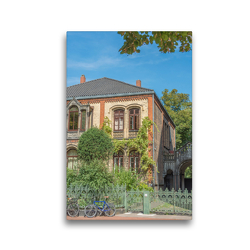 Premium Textil-Leinwand 30 x 45 cm Hoch-Format Zauberhaft altes Stadthaus mit historischer Fassade | Wandbild, HD-Bild auf Keilrahmen, Fertigbild auf hochwertigem Vlies, Leinwanddruck von Michael Speer