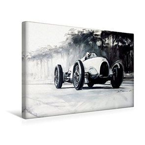 Premium Textil-Leinwand 45 cm x 30 cm quer, Bernd Rosemeyer, Auto-Union Typ C, 1936 | Wandbild, Bild auf Keilrahmen, Fertigbild auf echter Leinwand, Leinwanddruck von Bartsch / design,  Andreas, bartsch.,  k.A.