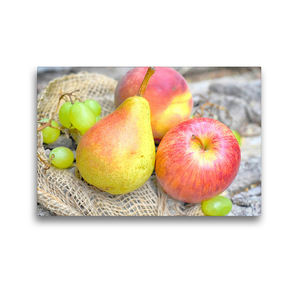 Premium Textil-Leinwand 45 x 30 cm Quer-Format Äpfel | Wandbild, HD-Bild auf Keilrahmen, Fertigbild auf hochwertigem Vlies, Leinwanddruck von Rose Hurley
