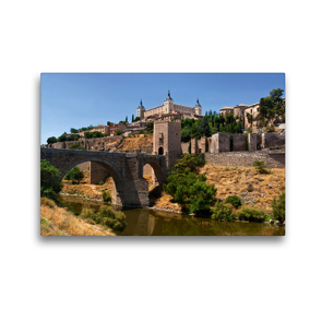 Premium Textil-Leinwand 45 x 30 cm Quer-Format Alcázar von Toledo | Wandbild, HD-Bild auf Keilrahmen, Fertigbild auf hochwertigem Vlies, Leinwanddruck von Andreas Schön