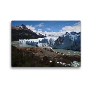 Premium Textil-Leinwand 45 x 30 cm Quer-Format Am Perito-Moreno-Gletscher | Wandbild, HD-Bild auf Keilrahmen, Fertigbild auf hochwertigem Vlies, Leinwanddruck von Flori0