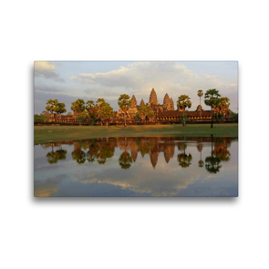 Premium Textil-Leinwand 45 x 30 cm Quer-Format Angkor Wat | Wandbild, HD-Bild auf Keilrahmen, Fertigbild auf hochwertigem Vlies, Leinwanddruck von Alexander Nadler M.A.