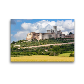 Premium Textil-Leinwand 45 x 30 cm Quer-Format Assisi | Wandbild, HD-Bild auf Keilrahmen, Fertigbild auf hochwertigem Vlies, Leinwanddruck von Markus Gann