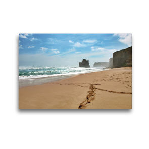 Premium Textil-Leinwand 45 x 30 cm Quer-Format Bei den Gibson Steps an der Great Ocean Road | Wandbild, HD-Bild auf Keilrahmen, Fertigbild auf hochwertigem Vlies, Leinwanddruck von Ralf Wittstock