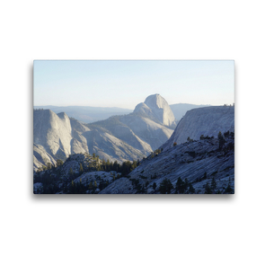 Premium Textil-Leinwand 45 x 30 cm Quer-Format Blick auf den Half Dome | Wandbild, HD-Bild auf Keilrahmen, Fertigbild auf hochwertigem Vlies, Leinwanddruck von Franziska Hoppe