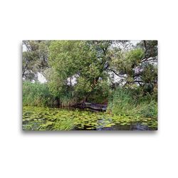 Premium Textil-Leinwand 45 x 30 cm Quer-Format Boote am Ufer | Wandbild, HD-Bild auf Keilrahmen, Fertigbild auf hochwertigem Vlies, Leinwanddruck von Anja Frost