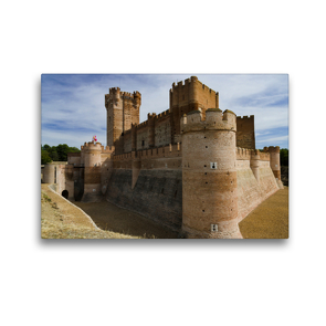 Premium Textil-Leinwand 45 x 30 cm Quer-Format Castillo de la Mota | Wandbild, HD-Bild auf Keilrahmen, Fertigbild auf hochwertigem Vlies, Leinwanddruck von Andreas Schön
