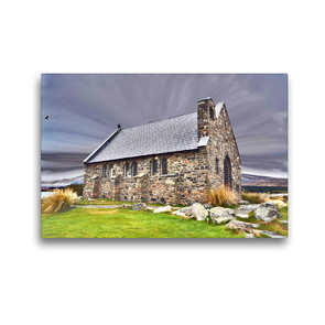 Premium Textil-Leinwand 45 x 30 cm Quer-Format Church of the Good Shepherd | Wandbild, HD-Bild auf Keilrahmen, Fertigbild auf hochwertigem Vlies, Leinwanddruck von Nina Schwarze