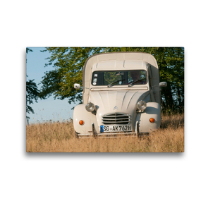 Premium Textil-Leinwand 45 x 30 cm Quer-Format Citroën 2 CV AK 400 | Wandbild, HD-Bild auf Keilrahmen, Fertigbild auf hochwertigem Vlies, Leinwanddruck von Meike Bölts