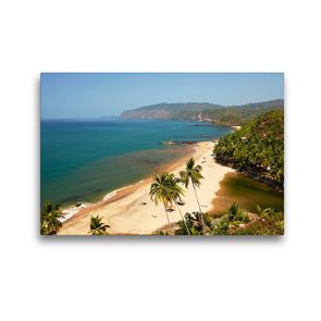Premium Textil-Leinwand 45 x 30 cm Quer-Format Cola Beach Goa | Wandbild, HD-Bild auf Keilrahmen, Fertigbild auf hochwertigem Vlies, Leinwanddruck von Martin Rauchenwald