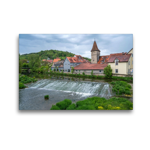 Premium Textil-Leinwand 45 x 30 cm Quer-Format Creglingen | Wandbild, HD-Bild auf Keilrahmen, Fertigbild auf hochwertigem Vlies, Leinwanddruck von Peter Schickert