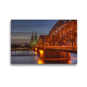 Premium Textil-Leinwand 45 x 30 cm Quer-Format Deutschland – Köln | Wandbild, HD-Bild auf Keilrahmen, Fertigbild auf hochwertigem Vlies, Leinwanddruck von TJPhotography (Thorsten Jung)