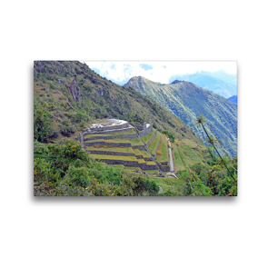 Premium Textil-Leinwand 45 x 30 cm Quer-Format Die Ruinen von Sayacmarca auf dem Inka-Trail in 3600 m Höhe | Wandbild, HD-Bild auf Keilrahmen, Fertigbild auf hochwertigem Vlies, Leinwanddruck von N N