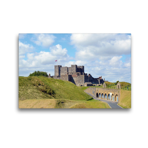 Premium Textil-Leinwand 45 x 30 cm Quer-Format Dover Castle | Wandbild, HD-Bild auf Keilrahmen, Fertigbild auf hochwertigem Vlies, Leinwanddruck von Sascha Stoll