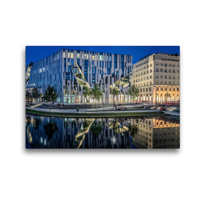 Premium Textil-Leinwand 45 x 30 cm Quer-Format Düsseldorf am Kö Bogen | Wandbild, HD-Bild auf Keilrahmen, Fertigbild auf hochwertigem Vlies, Leinwanddruck von Alexander Gründel