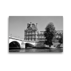 Premium Textil-Leinwand 45 x 30 cm Quer-Format Ecole de Louvre in Paris | Wandbild, HD-Bild auf Keilrahmen, Fertigbild auf hochwertigem Vlies, Leinwanddruck von kattobello