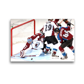 Premium Textil-Leinwand 45 x 30 cm Quer-Format Eishockey | Wandbild, HD-Bild auf Keilrahmen, Fertigbild auf hochwertigem Vlies, Leinwanddruck von Rose Hurley