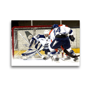 Premium Textil-Leinwand 45 x 30 cm Quer-Format Eishockey | Wandbild, HD-Bild auf Keilrahmen, Fertigbild auf hochwertigem Vlies, Leinwanddruck von Rose Hurley