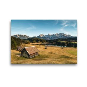 Premium Textil-Leinwand 45 x 30 cm Quer-Format Geroldsee Bayern | Wandbild, HD-Bild auf Keilrahmen, Fertigbild auf hochwertigem Vlies, Leinwanddruck von Bergpixel