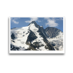 Premium Textil-Leinwand 45 x 30 cm Quer-Format Gipfel des Großglockner Massives. Hohe Tauern in Österreich. | Wandbild, HD-Bild auf Keilrahmen, Fertigbild auf hochwertigem Vlies, Leinwanddruck von Anja Frost