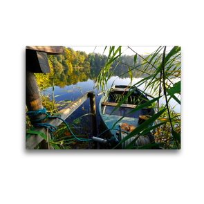 Premium Textil-Leinwand 45 x 30 cm Quer-Format Gratenpoeter See, Tiefenbroich | Wandbild, HD-Bild auf Keilrahmen, Fertigbild auf hochwertigem Vlies, Leinwanddruck von Udo Haafke