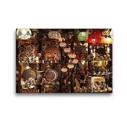 Premium Textil-Leinwand 45 x 30 cm Quer-Format Istanbul – Souvenir-Shop | Wandbild, HD-Bild auf Keilrahmen, Fertigbild auf hochwertigem Vlies, Leinwanddruck von Michael Herzog