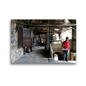 Premium Textil-Leinwand 45 x 30 cm Quer-Format Istanbul – Tee-Junge auf dem Weg zu den Kunden | Wandbild, HD-Bild auf Keilrahmen, Fertigbild auf hochwertigem Vlies, Leinwanddruck von Michael Herzog