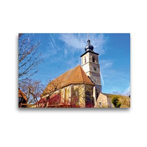 Premium Textil-Leinwand 45 x 30 cm Quer-Format Johanneskirche | Wandbild, HD-Bild auf Keilrahmen, Fertigbild auf hochwertigem Vlies, Leinwanddruck von Karin Sigwarth