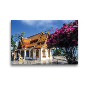 Premium Textil-Leinwand 45 x 30 cm Quer-Format Kloster Doi Suthep bei Chiang Mai, Thailand | Wandbild, HD-Bild auf Keilrahmen, Fertigbild auf hochwertigem Vlies, Leinwanddruck von Christian Müringer