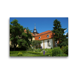 Premium Textil-Leinwand 45 x 30 cm Quer-Format Kloster Donndorf | Wandbild, HD-Bild auf Keilrahmen, Fertigbild auf hochwertigem Vlies, Leinwanddruck von Flori0