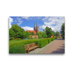 Premium Textil-Leinwand 45 x 30 cm Quer-Format Klosterkirche in Neuruppin | Wandbild, HD-Bild auf Keilrahmen, Fertigbild auf hochwertigem Vlies, Leinwanddruck von Beate Bussenius