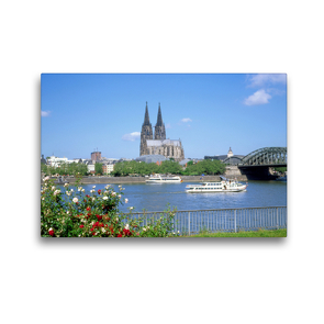 Premium Textil-Leinwand 45 x 30 cm Quer-Format Köln am Rhein | Wandbild, HD-Bild auf Keilrahmen, Fertigbild auf hochwertigem Vlies, Leinwanddruck von Lothar Reupert