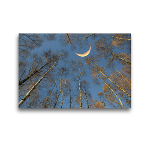 Premium Textil-Leinwand 45 x 30 cm Quer-Format Liegender Mond. | Wandbild, HD-Bild auf Keilrahmen, Fertigbild auf hochwertigem Vlies, Leinwanddruck von Rufotos