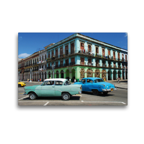 Premium Textil-Leinwand 45 x 30 cm Quer-Format Maroder Charme von Havanna | Wandbild, HD-Bild auf Keilrahmen, Fertigbild auf hochwertigem Vlies, Leinwanddruck von Christiane Kulisch