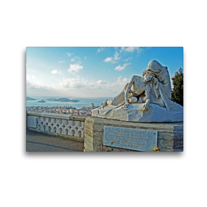 Premium Textil-Leinwand 45 x 30 cm Quer-Format Marseille | Wandbild, HD-Bild auf Keilrahmen, Fertigbild auf hochwertigem Vlies, Leinwanddruck von Andrea Pons