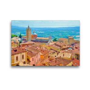 Premium Textil-Leinwand 45 x 30 cm Quer-Format Massa Marittima | Wandbild, HD-Bild auf Keilrahmen, Fertigbild auf hochwertigem Vlies, Leinwanddruck von Andrea Bergini