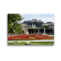 Premium Textil-Leinwand 45 x 30 cm Quer-Format Mirabellgarten in Salzburg | Wandbild, HD-Bild auf Keilrahmen, Fertigbild auf hochwertigem Vlies, Leinwanddruck von Lothar Reupert