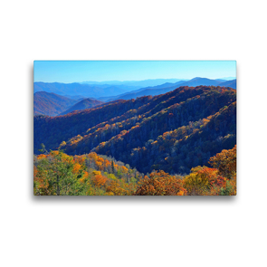 Premium Textil-Leinwand 45 x 30 cm Quer-Format Oconaluftee Valley Overlook, Smoky Mountains Nationalpark, North Carolina | Wandbild, HD-Bild auf Keilrahmen, Fertigbild auf hochwertigem Vlies, Leinwanddruck von gro