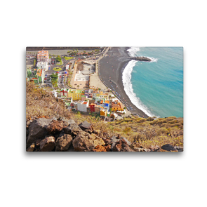 Premium Textil-Leinwand 45 x 30 cm Quer-Format Puerto de Tazacorte | Wandbild, HD-Bild auf Keilrahmen, Fertigbild auf hochwertigem Vlies, Leinwanddruck von Lucy M. Laube