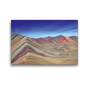 Premium Textil-Leinwand 45 x 30 cm Quer-Format Rainbow Mountain, Vinicunca, Peru | Wandbild, HD-Bild auf Keilrahmen, Fertigbild auf hochwertigem Vlies, Leinwanddruck von © viaje.ch