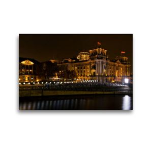 Premium Textil-Leinwand 45 x 30 cm Quer-Format Reichstag | Wandbild, HD-Bild auf Keilrahmen, Fertigbild auf hochwertigem Vlies, Leinwanddruck von Andreas Schön