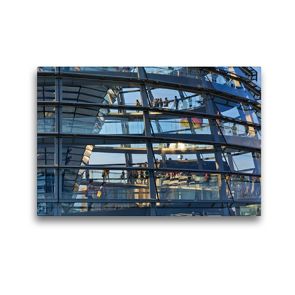 Premium Textil-Leinwand 45 x 30 cm Quer-Format Reichstagskuppel | Wandbild, HD-Bild auf Keilrahmen, Fertigbild auf hochwertigem Vlies, Leinwanddruck von Andreas Schön
