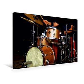 Premium Textil-Leinwand 45 x 30 cm Quer-Format Schlagzeug | Wandbild, HD-Bild auf Keilrahmen, Fertigbild auf hochwertigem Vlies, Leinwanddruck von Renate Bleicher von Bleicher,  Renate