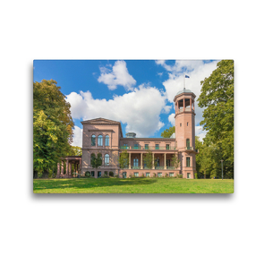 Premium Textil-Leinwand 45 x 30 cm Quer-Format Schloss Biesdorf | Wandbild, HD-Bild auf Keilrahmen, Fertigbild auf hochwertigem Vlies, Leinwanddruck von ReDi Fotografie