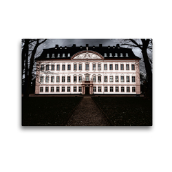 Premium Textil-Leinwand 45 x 30 cm Quer-Format Schloss Oppurg | Wandbild, HD-Bild auf Keilrahmen, Fertigbild auf hochwertigem Vlies, Leinwanddruck von Flori0