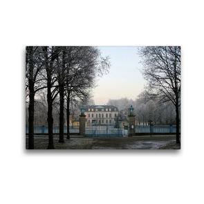Premium Textil-Leinwand 45 x 30 cm Quer-Format Schloss Wilhelmsthal | Wandbild, HD-Bild auf Keilrahmen, Fertigbild auf hochwertigem Vlies, Leinwanddruck von Sabine Löwer