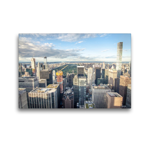 Premium Textil-Leinwand 45 x 30 cm Quer-Format Skyline Upper Manhattan | Wandbild, HD-Bild auf Keilrahmen, Fertigbild auf hochwertigem Vlies, Leinwanddruck von Philipp Blaschke