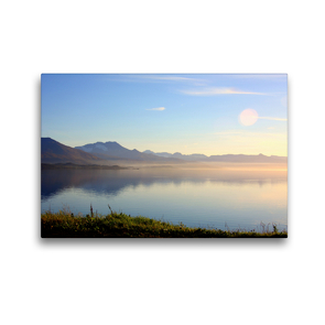 Premium Textil-Leinwand 45 x 30 cm Quer-Format Stille im Fjord | Wandbild, HD-Bild auf Keilrahmen, Fertigbild auf hochwertigem Vlies, Leinwanddruck von GUGIGEI
