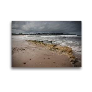 Premium Textil-Leinwand 45 x 30 cm Quer-Format Strand bei Ballycastle, Antrim | Wandbild, HD-Bild auf Keilrahmen, Fertigbild auf hochwertigem Vlies, Leinwanddruck von Katja Jentschura
